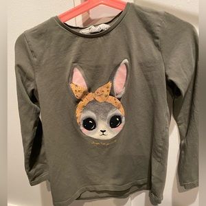 H&M long sleeve bunny tee